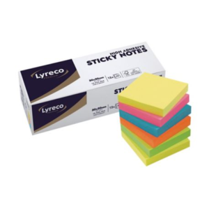 Karteczki samoprzylepne LYRECO Premium, 50x50 mm, 12 bloczków, letnie